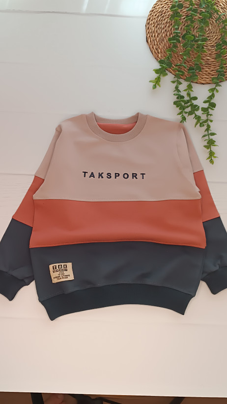 بلوز دورس پسرانه اسپرت طرح TAKSPORT (سه رنگ)